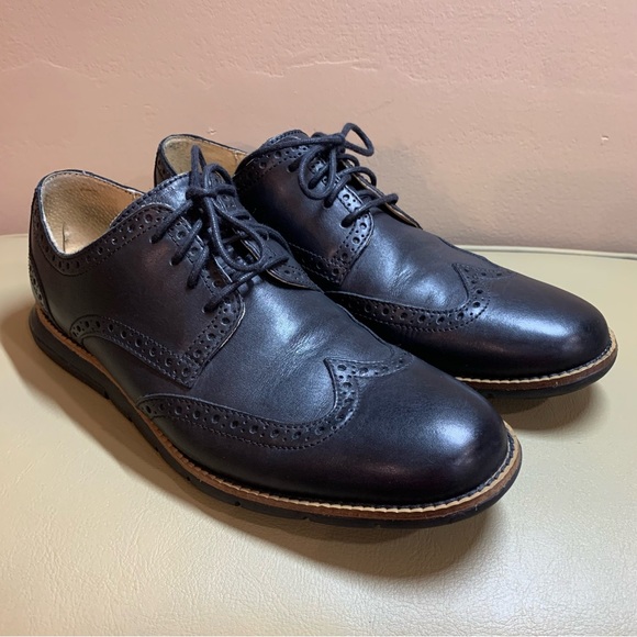 Cole Haan Men’s Grand 05 Black Wingtip Lace Up Oxfords, 8.5M, EUC - Picture 1 of 8